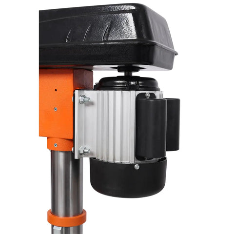 12 Inch Benchtop Drill Press With Laser Positioning And Digital Meter Variable Speed 0-45 Degree Tilting Table compact motor view.