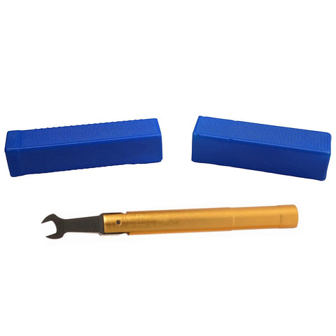 1Nm Torque Wrench For SMA 8mm RF Connector Coax Adapter And Microwave Measurements, 8mm opening, gold handle