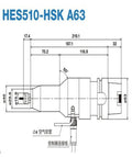 Heavy Hitter Compact High Speed Spindle Speed Increaser For Cnc Machining Centers detailed technical drawing with dimensions.