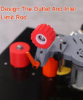 Portable Edge Bander For Woodworking With Speed Control Pro Grade Edge Banding Machine design detail showing limit rod