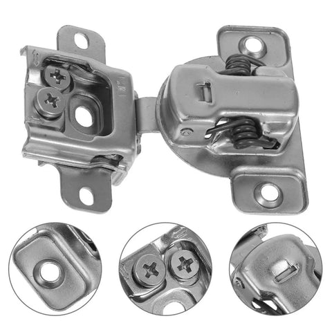 Concealed Cabinet Door Hinges Two Pack With Soft Close Buffer For Inward Opening Cabinets, Quiet Operation, Easy Adjustable Screws