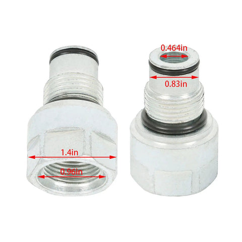 High Pressure Hydraulic Adapter Plug For Closed Center Valve Systems Built To Last Steel Construction 1-1/16-12UNF Interface