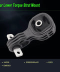 Heavy Duty Engine Motor Mount Set For 2007 Through 2011 Honda Crv 2.4l Fwd 4wd Oem Direct Replacement Part showing rear lower torque strut mount