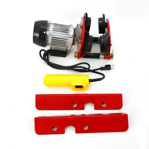 1 Ton Electric Trolley Hoist On I Beam Track For Straight Rail Setups, Built For Real Heavy Lifts, electric trolley parts displayed