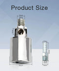 Air Horn Solenoid Valve Dual Voltage 12V And 24V For Quarter Inch NPT With Chrome Plated Zinc Alloy Housing size dimensions