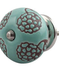 50 Piece Floral Brown Ceramic Drawer Knobs Offering Top Notch Craftsmanship Straight Up Tough Kitchen Cabinet Pulls Hella Smooth Dresser Handles Gonna Level Up Your Home close up of floral design knob