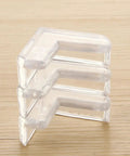 Clear PVC Corner Protectors for Furniture and Cabinets Elastic Impact Absorption with Adhesive Installation No Drill Safe