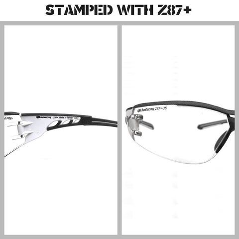Ultra Lightweight Anti Fog Wrap Around Safety Glasses With Clear Lenses U6 ANSI Z87.1 Scratch Resistant Soft Touch Comfort Fit