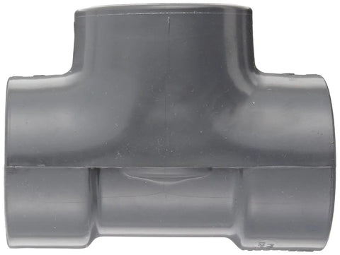Three Inch Schedule Eighty Pvc Tee Fitting With Female Npt Threads For Branching Three Pipes Built Tough For Chemical And Corrosion