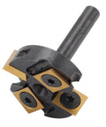 Top Tier High Performance Slab Flattening Router Bit For CNC With 1 3/8 Inch Cut Diameter And Sturdy 1 4 Inch Shank detailed close-up.
