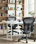 Silky Smooth Office Chair Casters With 10mm Stem And 22mm Shaft slick swivel rollers on an office chair in a stylish workspace.