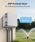 40 Amp 24V Irrigation Pump Start Relay with waterproof box installed near sprinklers