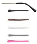 Colorful Silicone Eyeglass End Tips Set With Anti Slip Ear Hooks And Sport Strap Holder, five colors displayed