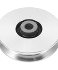 Heavy Duty Gym Cable Pulley Wheel Replacement With 75mm Aluminum Bearing Roller For Fitness Machines And Weight Lifting Gear Smooth Operation Low Friction Durable And Easy Install, 75mm aluminum pulley wheel
