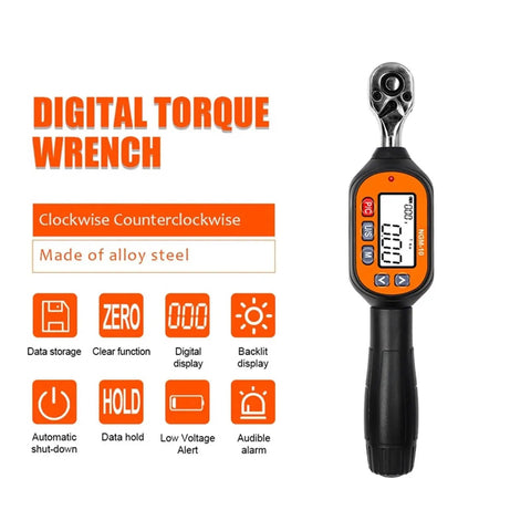 Get Your Hands On This Awesome GenSDH Digital Torque Meter, A Tiny Yet Mighty Tool For Bike And Car Repair pros Who Need Precision. This Adjustable Electric Torque Wrench Comes In 1/4, 3/8, And 1/2 Sizes With Up To 30N.m Capacity. It Turns Any Ratchet