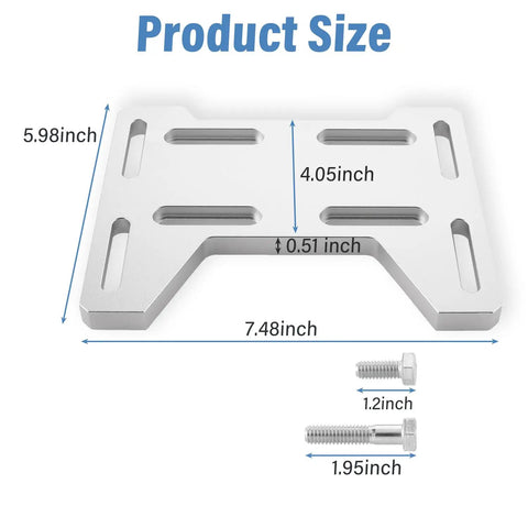 Mini Bike Bolt On Mount Plate Adapter Bracket For Predator Engines 79cc 97cc 100cc 212cc Compatible With Coleman CT100U Baja DB30 size.