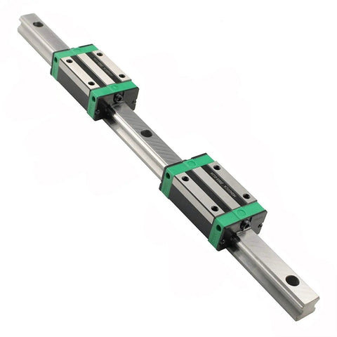 Industrial Grade Linear Guide Kit For CNC Machines And 3D Printers With Slider, Smooth Orbital Motion System, Stainless Steel Rails For Precise Cutting And Engraving, Workhorse Build, Low Backlash, Long Stroke, Easy Assembly, stainless steel rail with two sliders