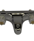 Mobile Home and RV Tub and Shower Faucet with Chrome Finish 8 Inch Off Set Two Handle Valve and 5 Inch Diverter Spout