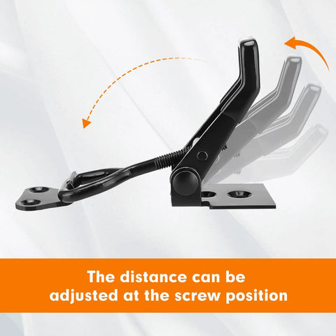 Six Pack Adjustable Toggle Latch Clamps Beefy Heavy Duty 330 Lb Capacity With Adjustable Holding Pressure shown side view