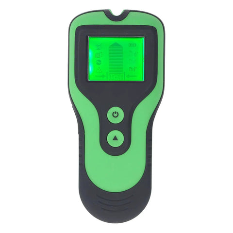 Mingzhe Electronic Stud Finder with Sound Alarm, handheld device with green display, designed for detecting studs in walls.
