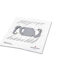 Stainless Steel Key Tool Multitool With 20 Functions on instruction sheet, including hex keys, and carabiner for travel keychain.