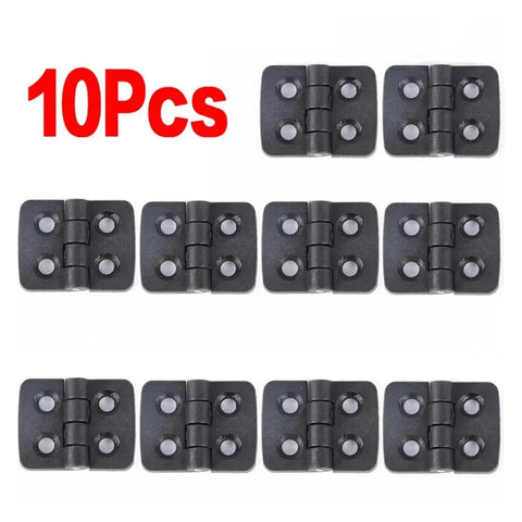 Set Of Plastic Butt Hinges For Cabinets And Home Furniture, Lightweight Flat Hinge, Easy Install, durable DIY hardware, 10 pieces
