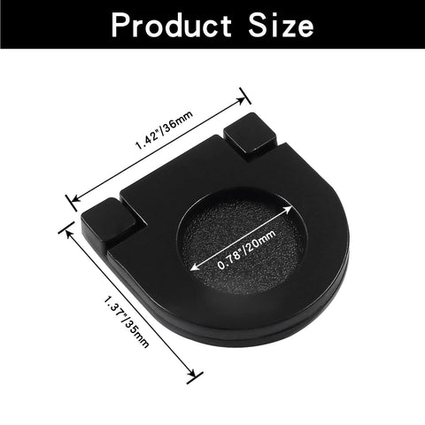 Product size of 2 Pack Recessed Flush Mount Ring Pull Handles Black For Cabinets And Drawers With Screws Hidden Recessed Type Drawer Pulls