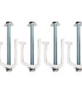 Heavy Duty Aluminum Truck Tool Box Clamps With Rust Proof Tie Downs Zinc Plated Hardware No Drill Required Universal Mounting