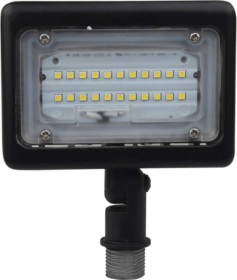 Heavy Duty 16 Pack LED Outdoor Flood Lights 15 Watt 4000K Bronze Waterproof Housing Bulletproof Rated 50000 Hour Lifespan panel with bright diodes.