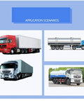 Application scenarios of non contact vehicle fuel level sensor for fuel management with trucks and tankers.