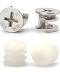 3 In 1 Connector Bolt And Dowel Set With Preinserted Nut For Furniture Fittings Zinc Alloy Fasteners Screws And Expansion Hardware