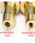 Bidirectional High Speed Brass Rotary Joint With Swivel Water Unions For Inner Tube Rotation HS80 Left Thread Durable Easy Install Leak Proof And Industrial Grade, brass ends
