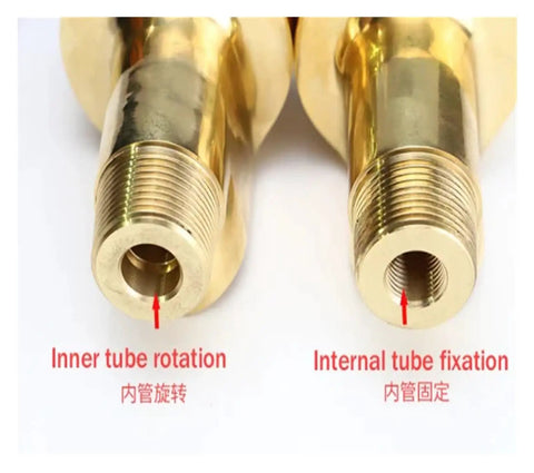 Bidirectional High Speed Brass Rotary Joint With Swivel Water Unions For Inner Tube Rotation HS80 Left Thread Durable Easy Install Leak Proof And Industrial Grade, brass ends