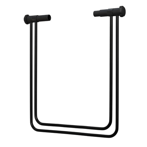 Foldable Bike Repair Stand For Maintenance And Repairs With Adjustable Chainstay Mounts, black steel frame detail, large size