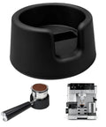 Portafilter Holder With Tamper Base For Luxe Cafe Pro ES601 ES701 Espresso Machines, black silicone anti wobble base