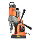 VEVOR magnetic drill press, 1450W motor, orange/black, includes 6 coring bits