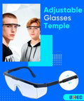 Heavy Duty Clear Safety Glasses With Built Different Eye Protection And Razor Sharp Lenses For Construction Sites Dirt Roads And Garage Grind To Keep Your Vision Crisp with adjustable temples