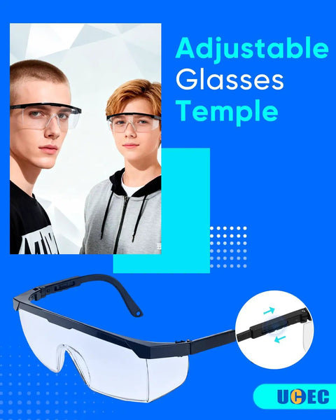 Heavy Duty Clear Safety Glasses With Built Different Eye Protection And Razor Sharp Lenses For Construction Sites Dirt Roads And Garage Grind To Keep Your Vision Crisp with adjustable temples