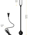 Amazon sewing machine LED work lamp with flexible gooseneck and magnetic base, black