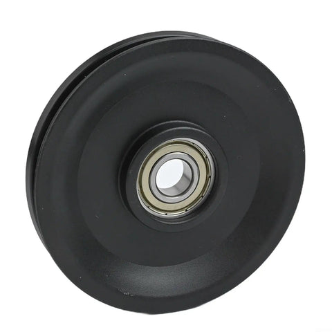 Beefy Nylon Bearing Pulley Wheel Black Smooth Finish 112.5mm Outer Diameter Two Pack Replacement Part For Cable Machines Weightlifting Systems And Load Bearing Fitness Equipment