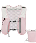 Ultra Lightweight Running Hydration Vest With Adjustable Straps Bladder Compatible Chest Pack Non Slip Phone Pocket For Women