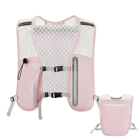 Ultra Lightweight Running Hydration Vest With Adjustable Straps Bladder Compatible Chest Pack Non Slip Phone Pocket For Women