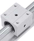 Heavy Duty Linear Rail Guide Kit With Steel Motion Shaft And Slide Block For CNC Robotics, 300mm Length, 2 Pack, Pro Grade, High Precision, Low Noise, Durable, Smooth Linear Motion For Automation Projects, close-up