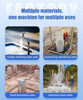 No Fuss Mini Hydraulic Water Well Drilling Rig 200 Meter Deep Borehole Drill compactly showcasing various water applications.