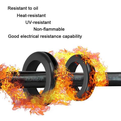 2 Inch Rubber Grommets For Wiring And Cables, Firewall Pass Through Grommets For Metal Boxes And Automotive Wiring, heat-resistant