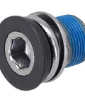 2 Pack Heavy Duty Steel M15 Crank Arm Bolts Perfect For ISIS Axle Systems And Es25 Center Shafts On Ebikes Give Your, black steel M15 crank arm bolt with 8mm hex and blue thread