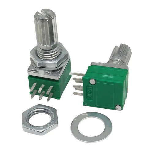B20K Dual Linear Rotary Potentiometers With 6 Pins Sealed Shaft 15mm for amplifiers showing components