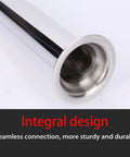 Close-up of Three Size Sausage Stuffer Tubes Set For Size Five Stuffer Durable Stainless Steel Interchangeable Hakka Tubes