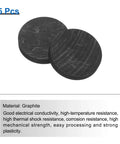 Round Graphite Block Disk Ingot Pro Grade High Purity Graphite Plate 30x5mm for melting and electrolysis, pack of 5.
