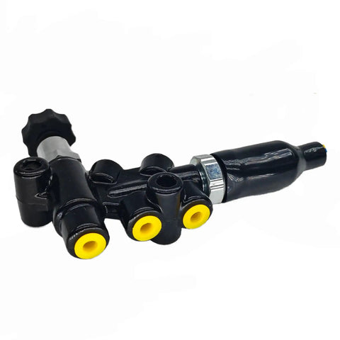 Beefed Up Universal Brake Proportioning Valve And Mounting Bracket Line Kit With Adjustable Dial Control compatible with Wilwood style.
